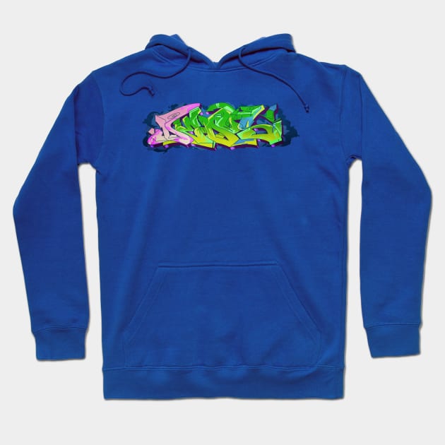 Dedos Graffiti letters Hoodie by Dedos The Nomad